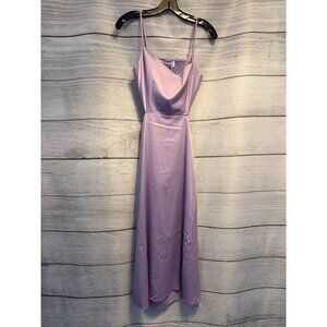 NWT Elliatt Lilac Satin Midi Dress With Open Back Size S